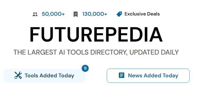 Futurepedia - Trang web tổng hợp hơn 1000 công cụ AI 20 Futurepedia - Trang web tổng hợp các công cụ AI